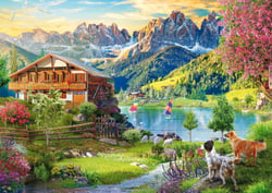 Puzzle 1000 pièces - Détente dans les Dolomites - Schmidt Spiele