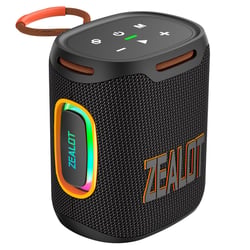 Enceinte Bluetooth Puissante 25W Étanche IPX6 Avec Lumières RGB Pour Extérieur Noir YONIS