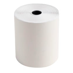 Bobine pour tickets de caisse 76x70 mm - 2 plis chimique autocopiant (blanc/jaune) 57g/m2. - Blanc - x 50 - Exacompta