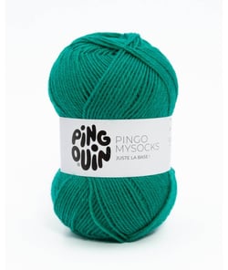 Fil spécial chaussette à tricoter PINGO MYSOCKS - Pingouin Vert