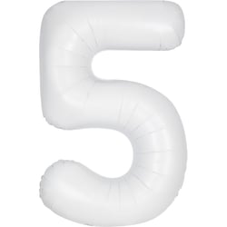 Ballon Géant Blanc Mat - Chiffre 5