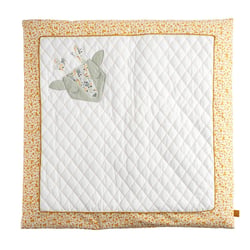 Grand tapis 100x100 cm en coton blanc