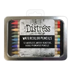 Crayons de couleurs aquarelles - Distress set 6 - 12 pièces - Tim Holtz - Ranger