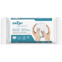 Pâte à modeler - Naturelle - Blanche - Autodurcissante - Enfant et adulte - Darwi - 1kg
