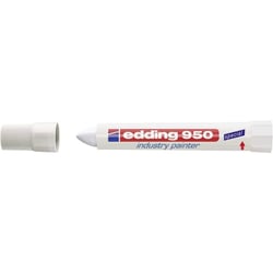 Marqueur - Blanc - Spécial industrie - Surfaces difficiles - Permanent - Edding 950