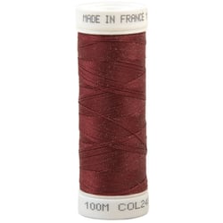 Fil à coudre polyester 100m made in France - rouge cerise 248