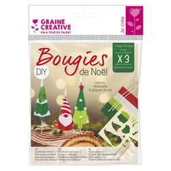 3 bougies pour bûche de Noël à faire soi-même