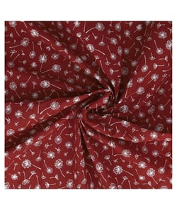 Tissu coton ombelles de 140 cm de largeur ombellerouge vendu par 50 cm