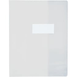 Protège-cahier - 24x32cm - Pour cahier - Transparent - Polypro - Avec rabat intérieur