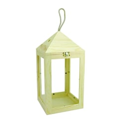 Lanterne en bois 15 x 15 x 30 cm