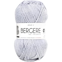 Pelote de laine - Gris perle - 50% Laine 50% acrylique - Bergère de France - Idéale 4