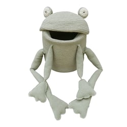Panière rangement enfant - fred la Grenouille - Ø 23 x 35 cm