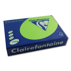 Ramette de papier - A4 - Vert menthe - 160g - Impression - 250 feuilles - Clairefontaine Trophée