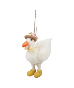 Kit de feutrage Canard - 12 x 12 cm - Trimits Blanc