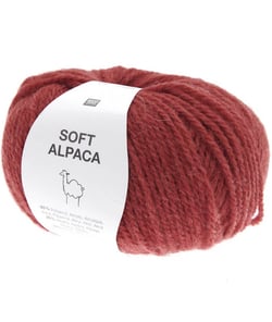 Pelote de laine et Alpaga SOFT ALPACA - Rico Design 10 Rouge
