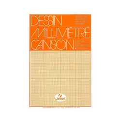 Papier millimétré - A3 (29,7x42cm) - Bloc de 50 feuilles - Canson