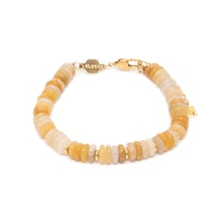 Bracelet Blima en pierres Jade jaune - Sloya