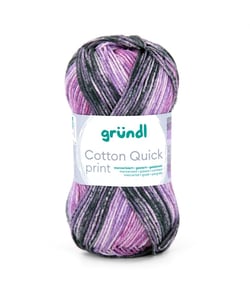Fil de Coton à tricoter COTTON QUICK PRINT - PPSC - Gründl 258 Multicolore