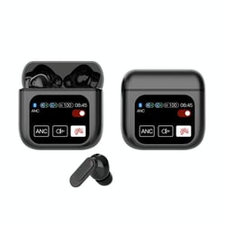 Ecouteurs Bluetooth Sport Sans Fil Ecran Tactile ANC ENC Waterproof Blanc Noir YONIS