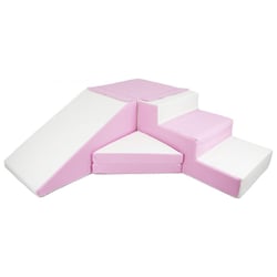 Set de 4 blocs en mousse pour le jeu blanc, rose (pastel) - Velinda