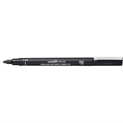 Lot de 12 feutres techniques permanents - UNI-BALL - PIN 003200 N - Pointe 0,03 mm - Noir