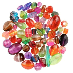 MégaCréa DIY - Perles transparentes assorties 0,5 à 2 cm 114 pièces
