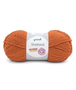 Pelote de laine à tricoter SHETLAND - 100GR - GRUNDL 19 Orange