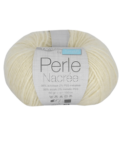 Fil À Tricoter PERLE NACREE - Distrifil 03 Jaune