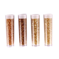 Perle Rocaille tubes 8 g Doré 4 pièces