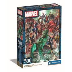Puzzle 500 pièces Clementoni Compact Marvel The Avengers