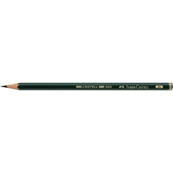 Crayon graphite Faber-Castell 9000 - Lot de 12 - Hexagonal - Mine 8B - Diamètre 2 mm