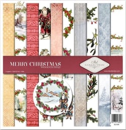 10 papiers assorties scrapbooking 30.5 x 30.5 cm Itd Collection MERRY CHRISTMAS