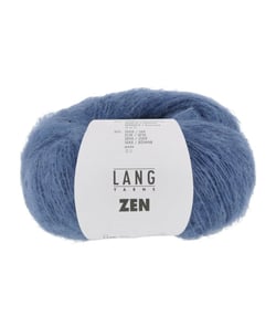 Pelote de Laine, Alpaga et Soie à tricoter ZEN - 25GR - Lang Yarns 0010 Bleu