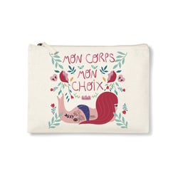 Trousse rectangulaire PM (20x13 cm) - Mon corps mon choix