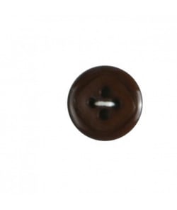 Carte de 5 boutons rebord marron 15mm - Distrifil Marron