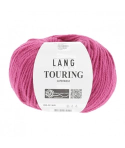 Pelote de laine à tricoter TOURING - Lang Yarns 165 Rose