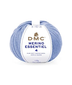 Pelote de laine Merino Essentiel 4 - DMC - Certifié Oeko-Tex 884 Bleu