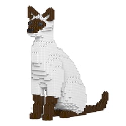 Chat Siamois noir assis | JEKCA | 14 ans et +