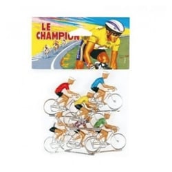 Sachet 6 coureurs cyclistes - Kim'Play - Jaune