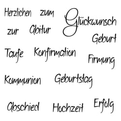 Clear Stamp "Anlass 2", 96,5x91x3,2mm