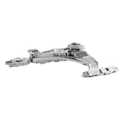 MetalEarth: STAR TREK/KLINGON VOR'CHA 10.9x8.2x4.5cm, maquette 3D en métal avec 2 feuilles, sur carte 12x17cm, 14+