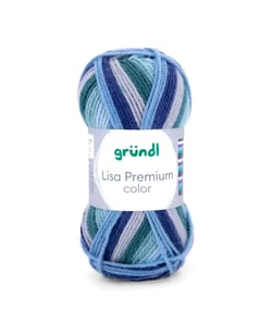 Fil à tricoter LISA PREMIUM COLOR - Grundl - certifiée Oeko-Tex 33 Multicolore