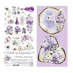 12 papiers scrapbooking motifs à découper 15,5 x 30, 5 cm Craft O Clock A LITTLE INSPIRATION 506