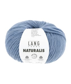 Pelote de laine Mérinos à tricoter Naturalis - Lang Yarns 33 denim