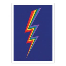 Affiche 30x40 cm - Thunder Rainbow - Rosi Feist