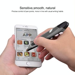 Souris Sans Fil Ergonomique Avec Stylet Pour Ordinateurs Et Tablettes Gris YONIS