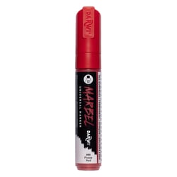 Marqueur - Peinture acrylique - Rouge - Permanent - Pointe rectangulaire 15mm - Marbel - Darwi