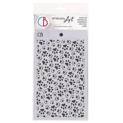 Pochoir plastique souple réutilisable 24 x 14.5 cm Ciao Bella DOGGY PRINTS 96