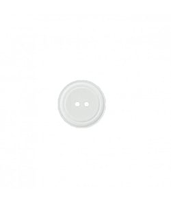 Carte de 2 boutons costume Uni Polyester 2 trous 25mm - Prym Blanc