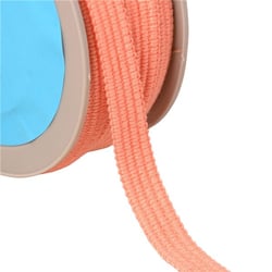 Bobine 20m Galon quatre cordons 15mm orange saumon